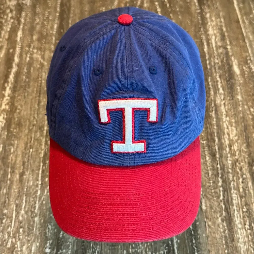 47 Brand Texas Rangers Retro Vintage Block T Unstructured Strapback Hat Cap